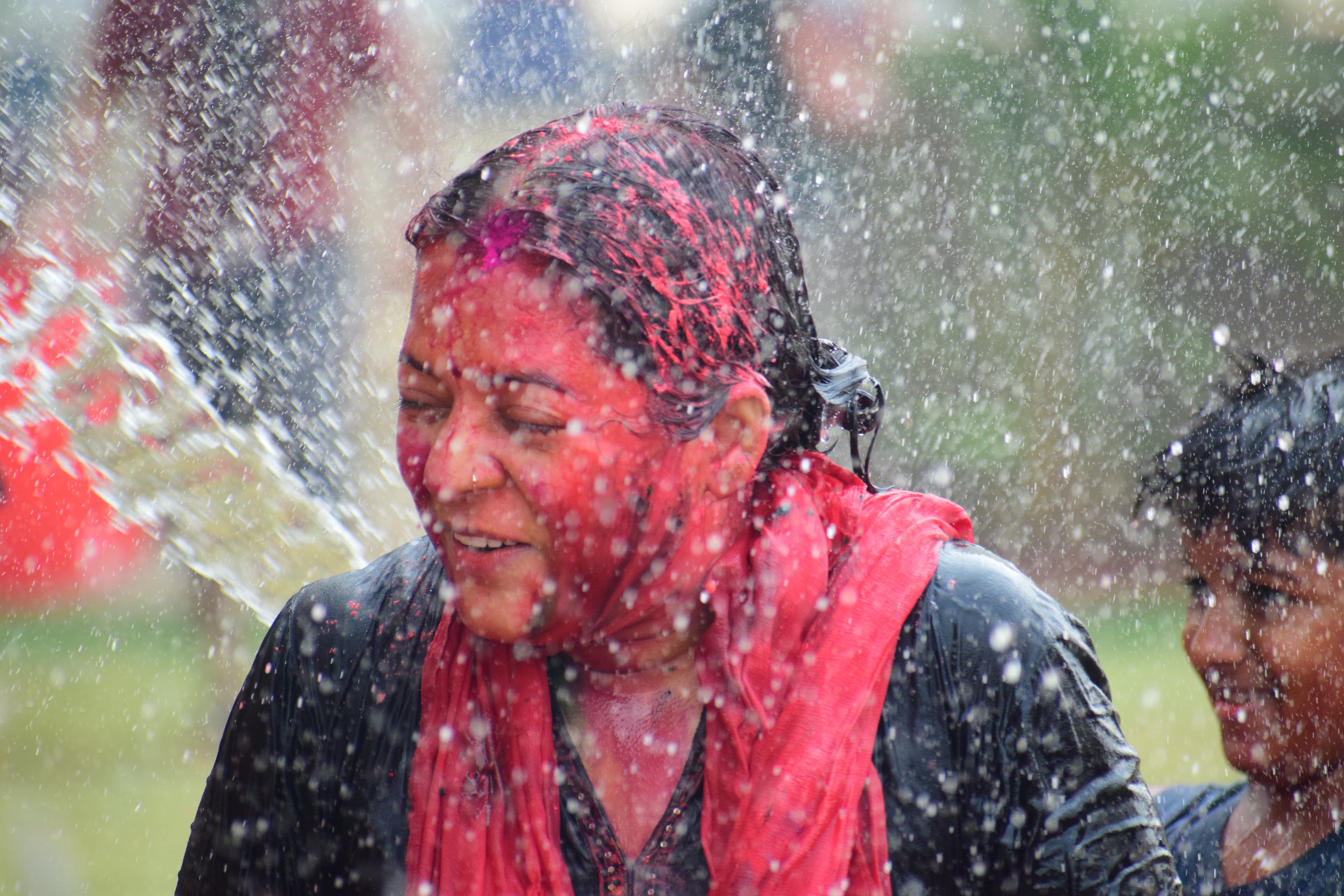 Holi Color Splash Portrait
