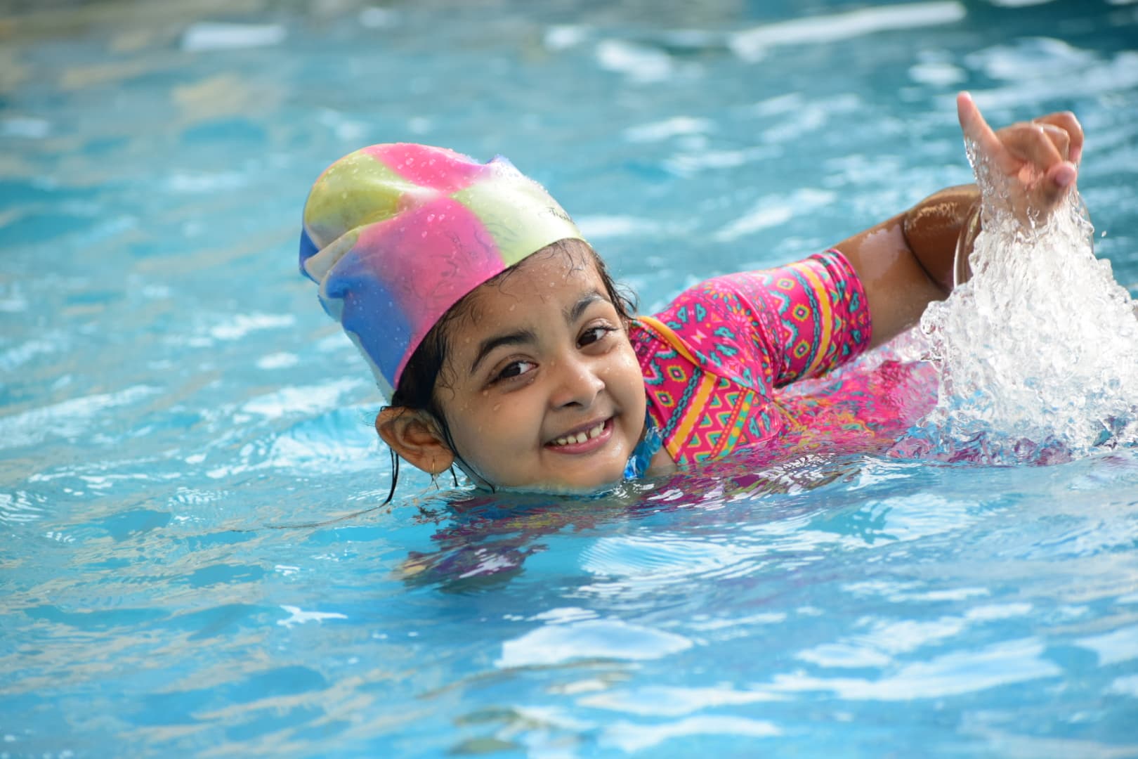 Young Swimmer at Play